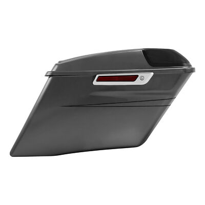 4'' Stretched Hard Saddlebags Fit For Harley Road Glide 2014-2023 Charcoal Pearl