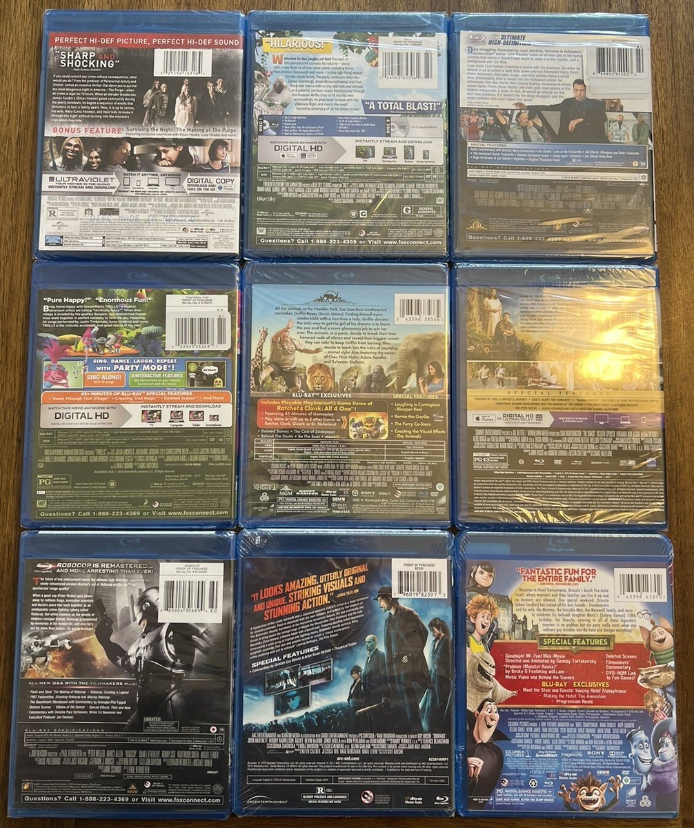 Huge Lot Of 31 Brand New Sealed Different Blu Ray Movies - NO