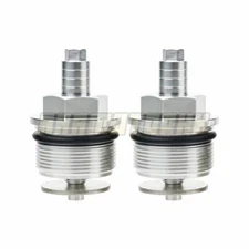 2x Preload Fork Cap For Harley XL883 XL1200 39MM Silver Adjust Bolt Motorbike