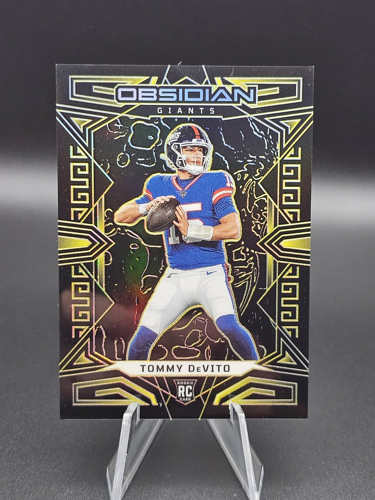 Tommy DeVito Rookie SSP /10 - 2023 Obsidian, Yellow Electric Etch #168