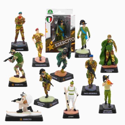 ITALIENISCHES HEER 11 FIGUREN VOLLSTÄNDIG (8 CM) - PREISWERT SPIELE