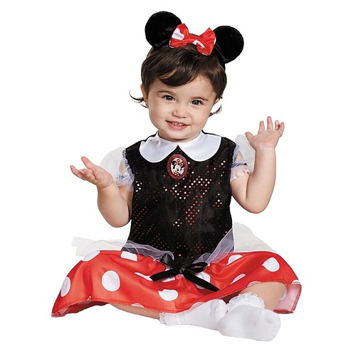 Toddler Girls Disney Minnie Mouse Pink with Gold Trim Tutu Dress Size 12  Months | eBay
