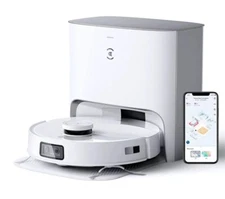 ECOVACS DEEBOT T10 PLUS Vacuum and Mop Robot with Auto-Empty Station - White