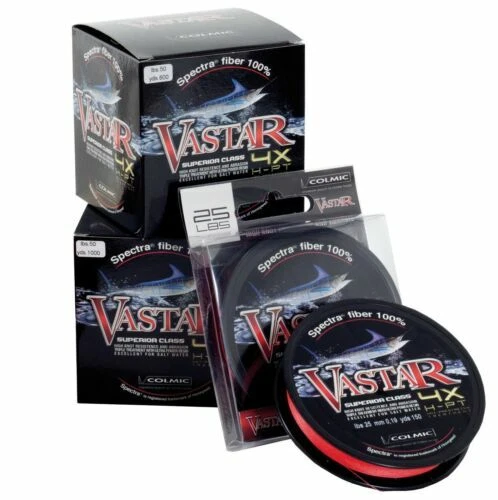 Fili e trecciati rossi Colmic per la pesca