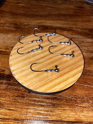 Gamakatsu Round 1/16 Jig Head 604 Hook 1/0 Unpainted Raw