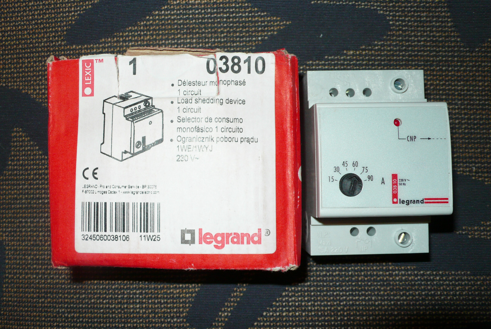 Contacteur délesteur mono Legrand 03810 autonome pour éviter les coupures