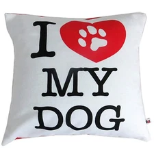 I Love My Dog Decorative Pillow - NWT