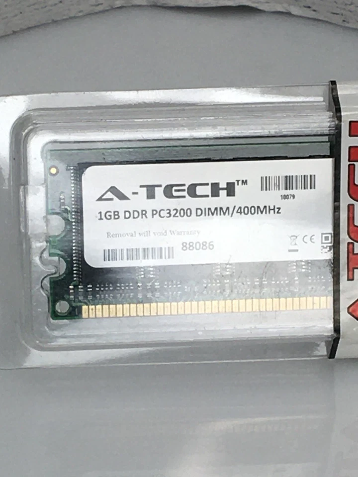 A-Tech 1GB PC3200 Desktop DDR 400 MHz DIMM 184-Pin non-ECC Memory RAM DDR1 1x 1G - Image 4 of 4