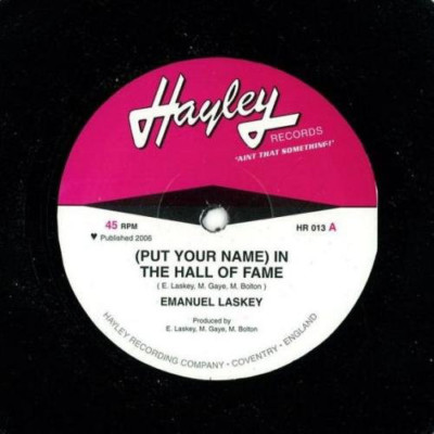 NEW-EMANUEL LASKEY (Put your name) in the hall of fame - HAYLEY RCDS- HR 013
