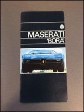 1974 1975 1976 Maserati Bora Vintage Original Car Sales Brochure Catalog
