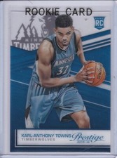 KARL-ANTHONY TOWNS ROOKIE CARD 2015 Prestige Acetate Rookies BASKETBALL RARE RC!