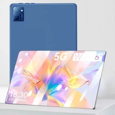 Tablet PC 10.1 Inch 256GB Android 12 Dual SIM 4G Google Play GPS With keyboard