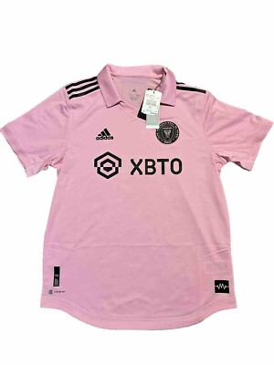 New Adidas Inter Miami CF 22/23 Home Pink Soccer Jersey Men's Size