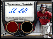 2023 Topps Museum Collection Dual Relic Autographs Corbin Carroll RC