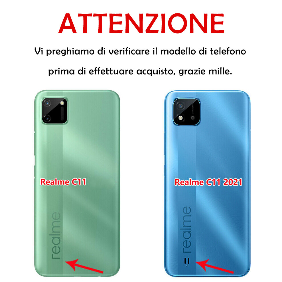 Cofi1453® Custodia in silicone Basic compatibile con Realme