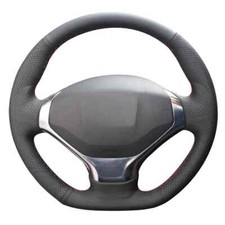 Artificial Hand-Stitched Leather Steering Wheel Cover For Peugeot 3008 2013-2015