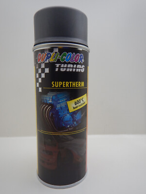 DUPLI COLOR GRAU 600°C Hitzefest  Lackspray Sprühlack Auspufflack Motorlack