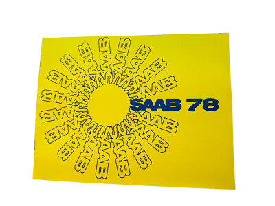 Original 1978 Saab Full Line Sales Brochure GLE GL Turbo EMS Excellent Condition
