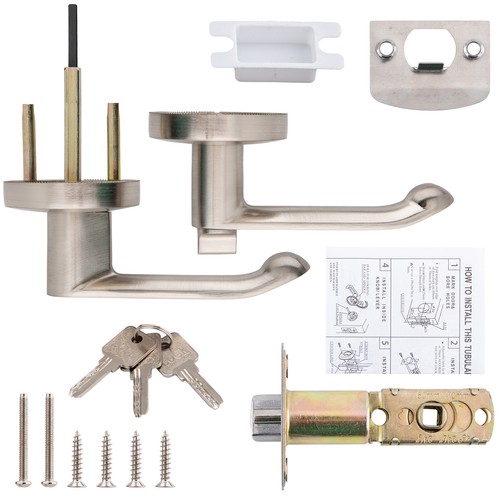 Interior Door Handles Lever Passage Privacy Lever Dummy Door Lock with 3 Keys AU - Picture 19 of 24