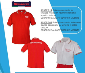 polo bianca croce rossa