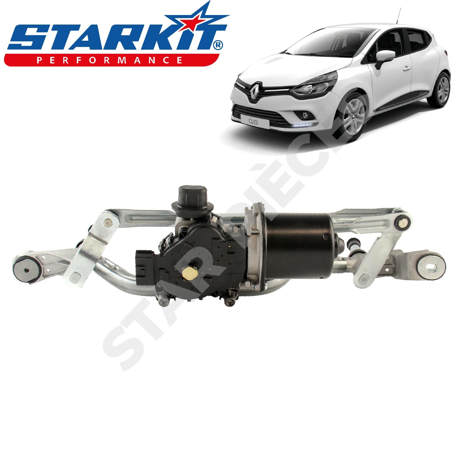 Moteur essuie-glace avant avec tringlerie pour Renault Clio 4 berline 5 portes