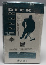 1994 - 95 UD HOCKEY - SERIES 1 - SEALED BOX - 36 PACKS  WAYNE GRETZKY BOX BOTTOM