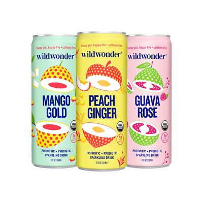 Sparkling Probiotic Juice Drink w/Gut Health Immunity & Support 5g Fiber, Liv...