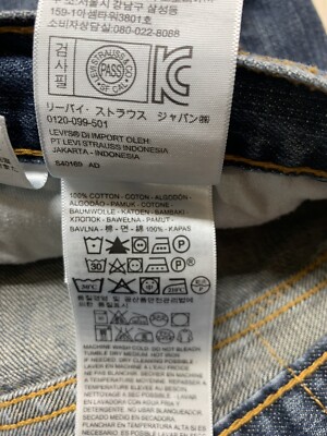 Levi's 505 Regular Fit Straight Leg Jeans Men's Size 38X30