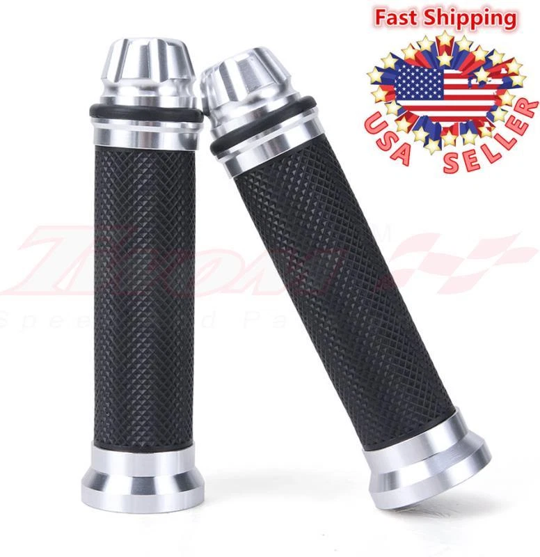 GEL MANILLAR MANILLAR MOTO 7/8" PARA HONDA CBR600RR CBR1000RR PLATA EE. UU. Foto 3 de 4