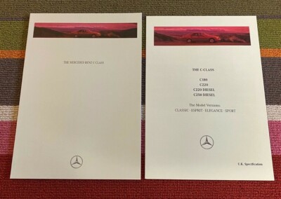 Mercedes C Class UK Sales Brochure and Technical Specification List 1995