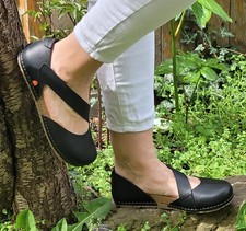 ART Company 0384 Crete Black Womens Mary Jane Ballerina Genuine Leather