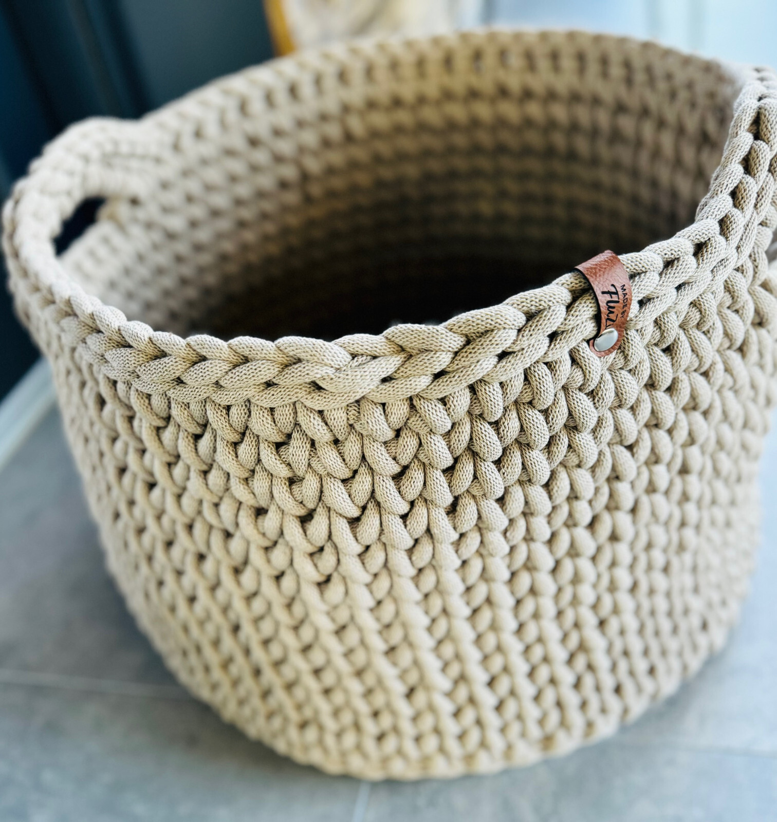 Häkelkorb groß / hangefertigt / Aufbewahrungskorb / Geschenkidee