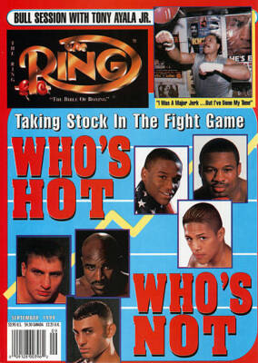 Naseem Hamed Evander Holyfield Floyd Mayweather Ring Boxing Magazine Cover Photo