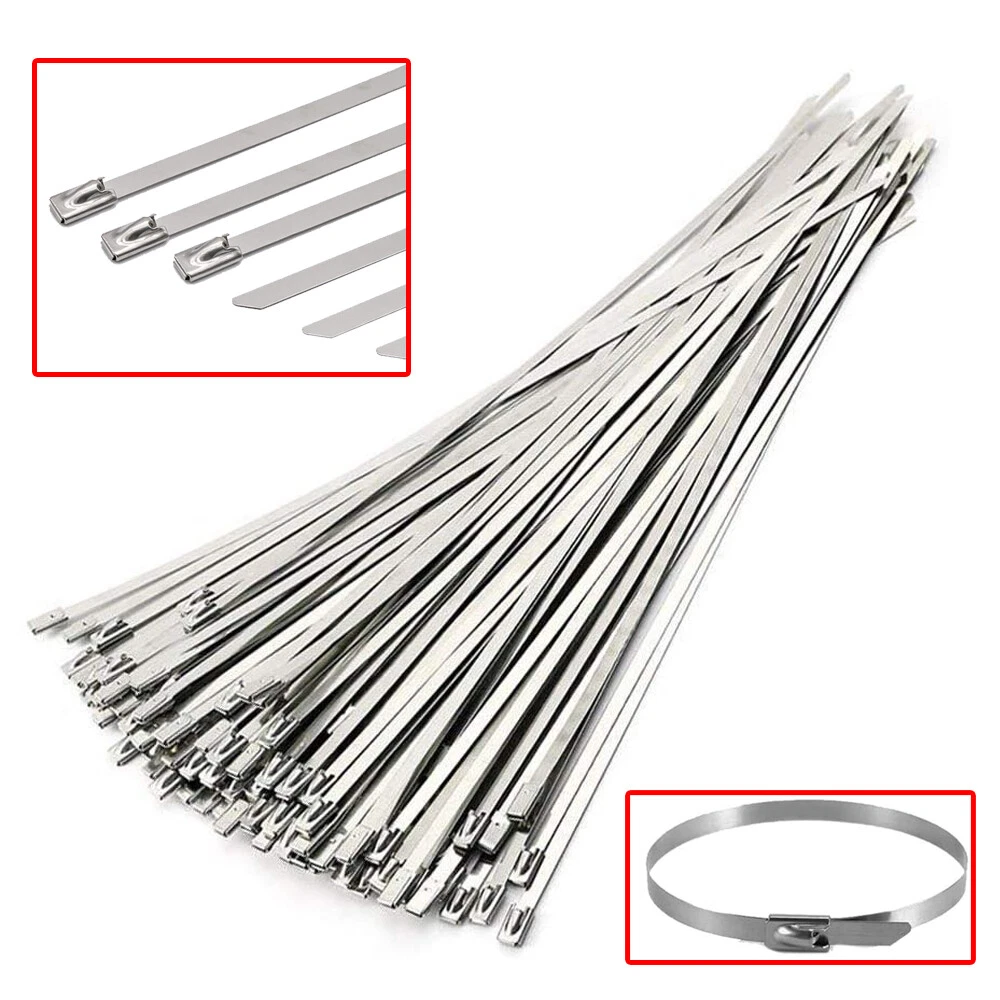 Metal cable tie outlet