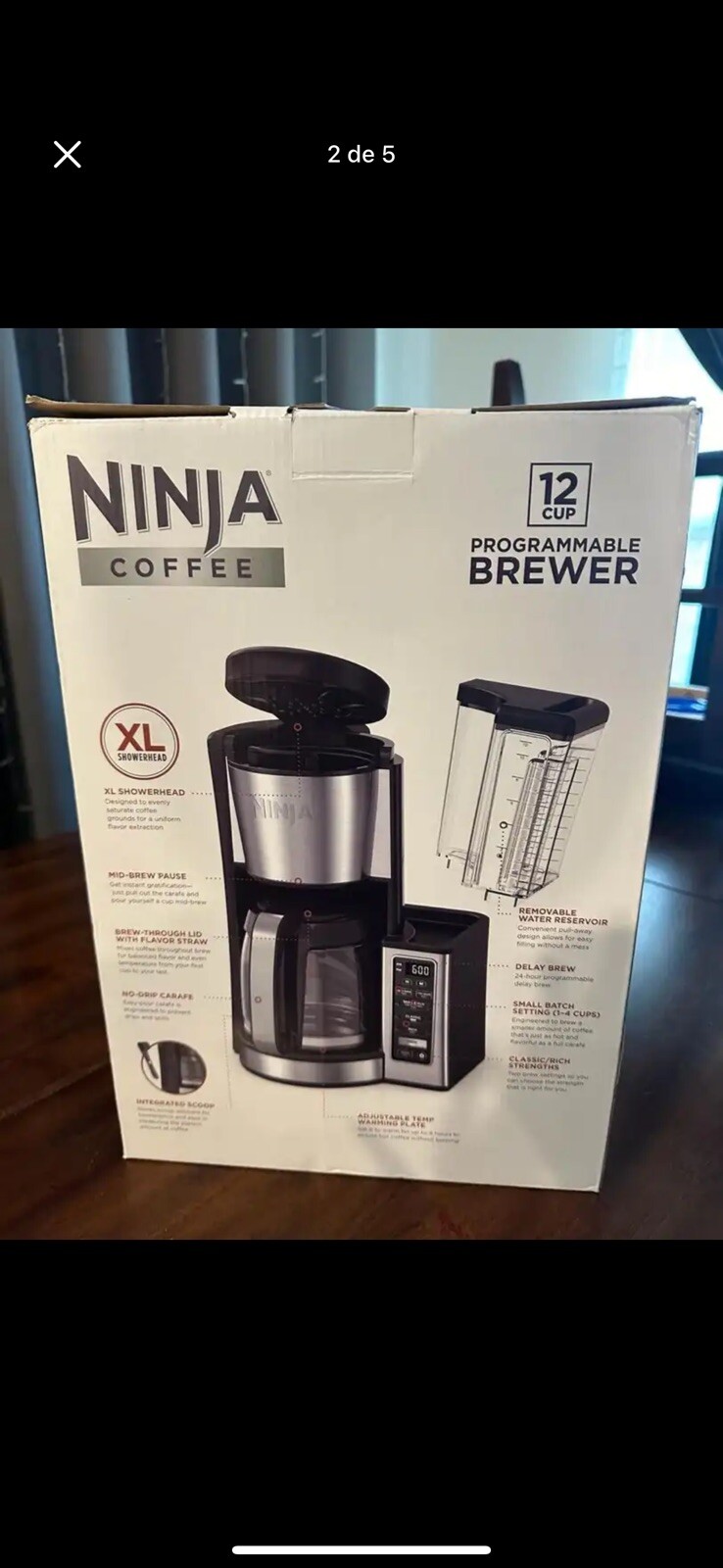 Ninja CE251 12Cup Programmable Brewer Coffee Maker Silver