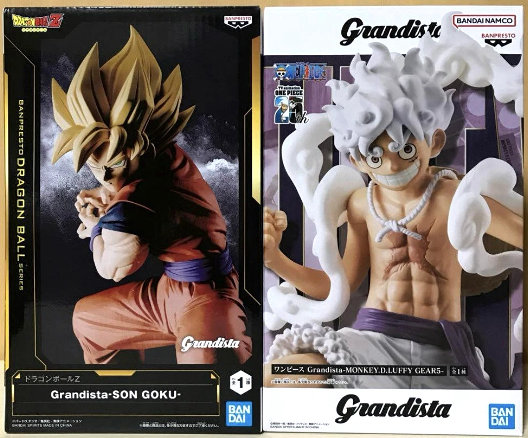 One Piece Monkey D Luffy Gear 5 & Dragon Ball Son Goku Figure