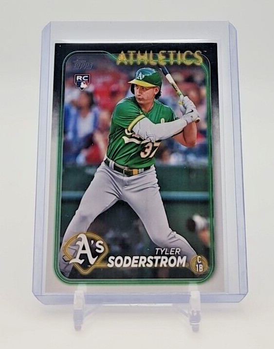 2024 Topps Series 1 - #244 Tyler Soderstrom (RC) Oakland Athlethics Rookie