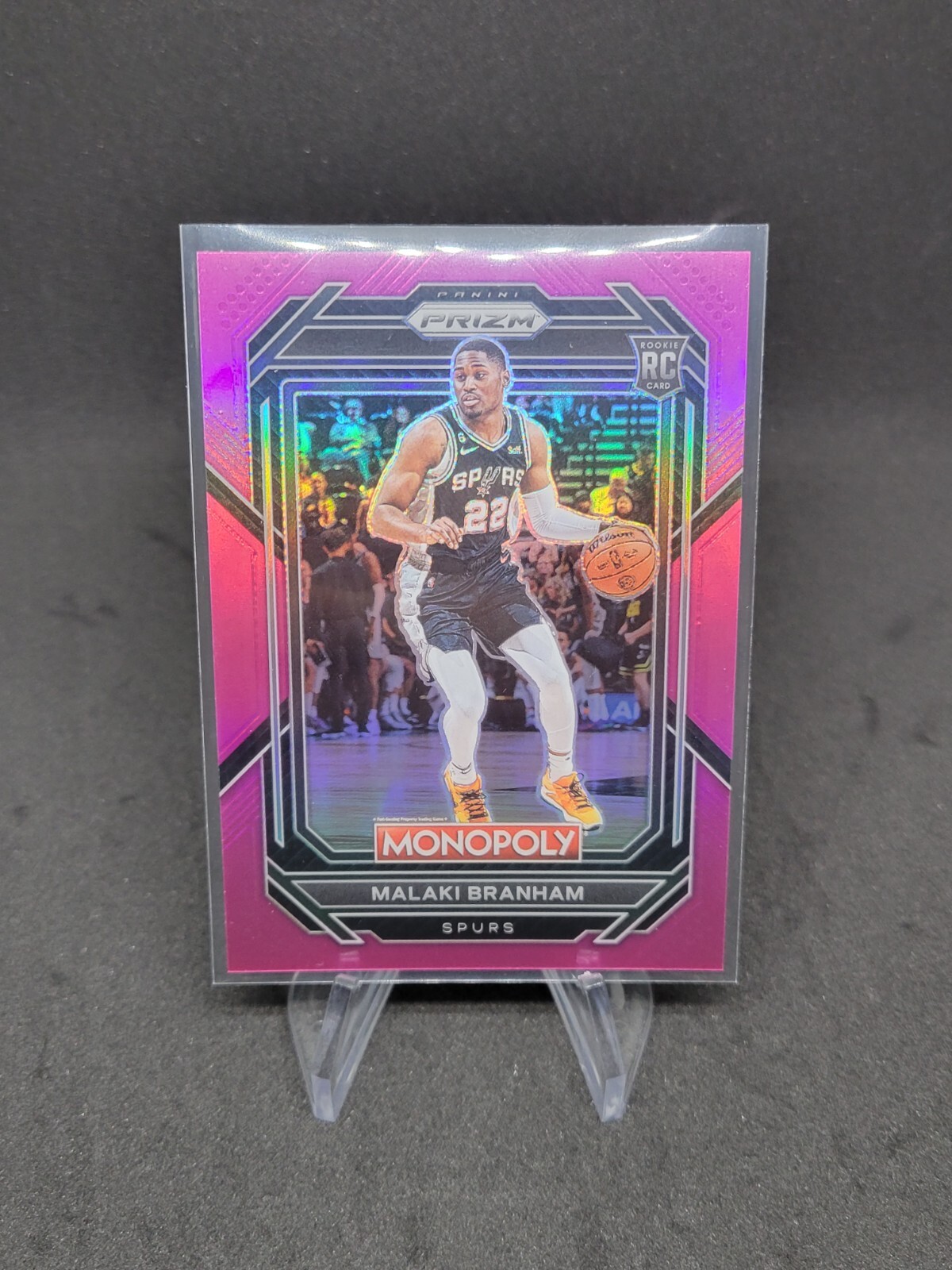 2022-23 Prizm #81 MALAKI BRANHAM Monopoly Pink #/149 Prizm RC Spurs Rookie
