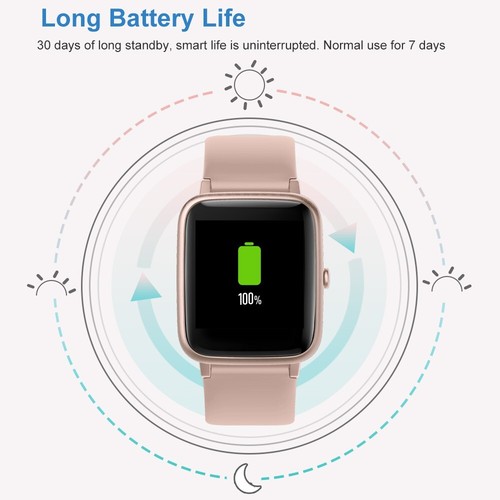 YAMAY Smart Watch for Men Women Fitness Tracker with Heart Rate Sleep Monitor - Photo 7 sur 89