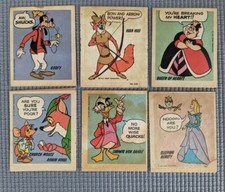 Walt Disney Productions Sticker Lot of 6 Vintage