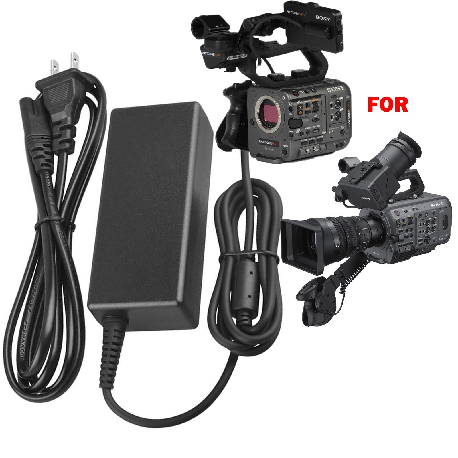 AC Adapter Charger For Sony PXW-FX9 PXW-FX6 Digital XAVC XDCAM Camera System