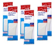 6 Pack - Leader Double Air Foam Insoles Extra Thick Cool Dry Cushions, 1 Pair
