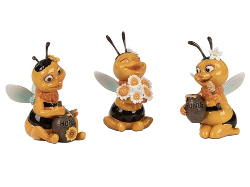 Petyoung Set 3 Figure Sedute Astratte In Resina – Sculture Pensatore Per Soggiorno, Libreria E Ufficio, Effetto Arenaria, Design Moderno