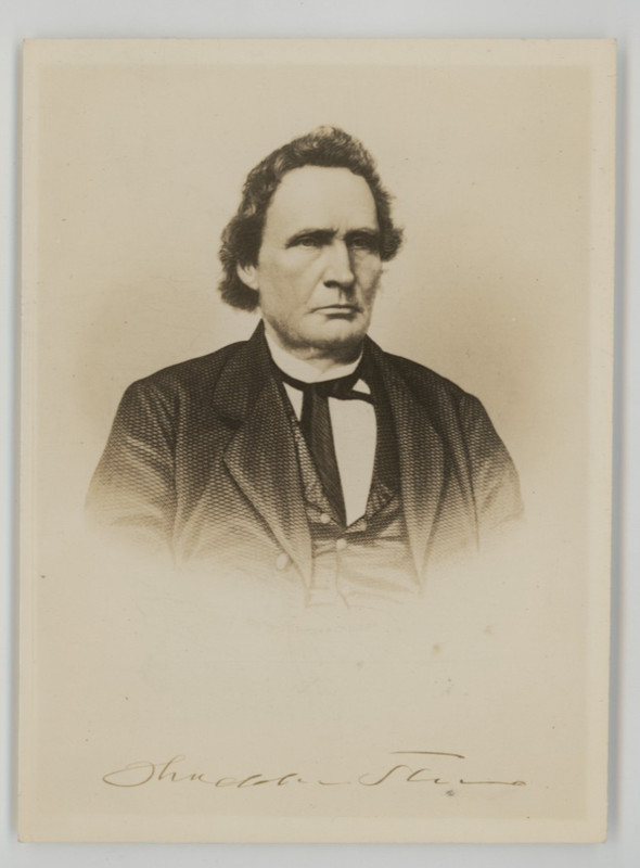 1860s Abolitionist Lawyer & Politician Thaddeus Stevens Photo & Glass Negative