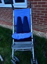 MACLAREN MAJOR ELITE PUSHCHAIR/BUGGY/STROLLER IN RED/GREY