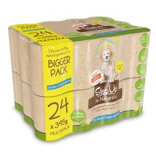 Step Up Naturals Sensitive Adult Wet Dog Food (Chicken & Fish Big Pack, 24x395g) 3.69 per kilo
