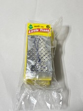 Little Trees Pure Steel Fresheners - 4 PACKS OF 6  24 TREES TOTAL 