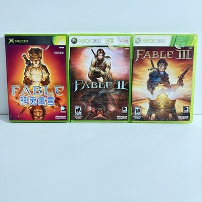 Fable Trilogy Fable 1  2 3 (Microsoft Xbox 360) Lot Of 3 - CIB Complete + Manual