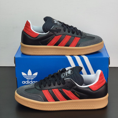 Adidas Samba XLG Men's Size 10 Athletic Shoes Black Red Soccer Sneakers