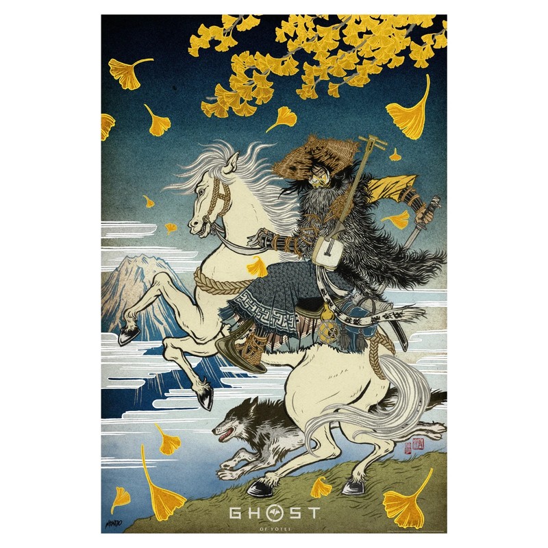 Ghost Of Yotei Mondo Poster Print Yuko Shimizu 24 X 36 Playstation